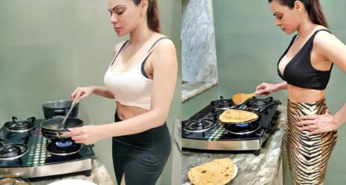 Glamourous star Sherlyn Chopra takes up cooking amid lockdown