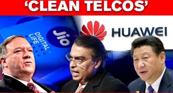 US agitated on China’s Huawei, said Jio ‘clean’