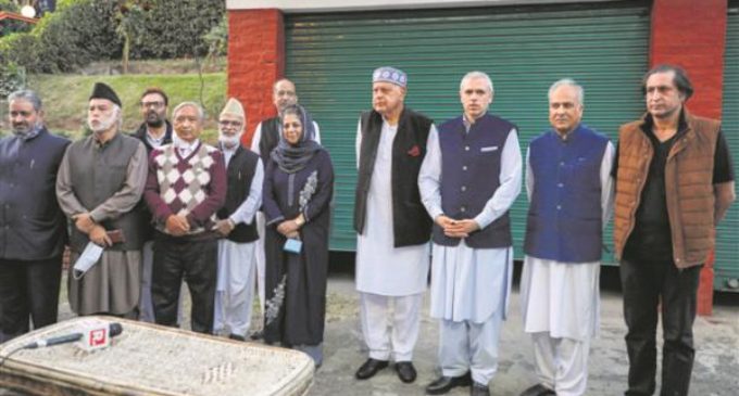 6 parties join hands to restore J&K’s status