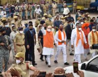 A jubilant BJP celebrates impressive performance in Hyderabad polls